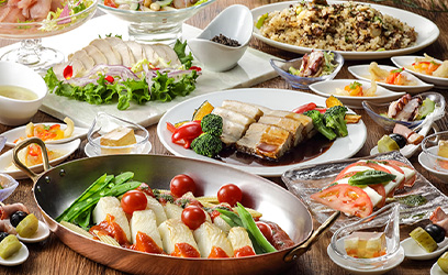 新発田あやめまつりとﾎﾃﾙ日航新潟ﾗﾝﾁﾋﾞｭｯﾌｪ